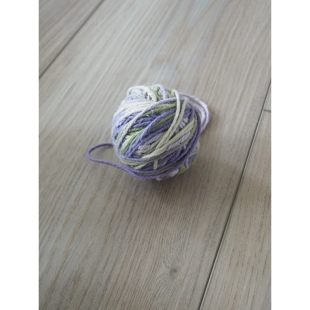 Lily Sugar n Cream Multicolor Cotton Yarn Partial Rolls Craft Scrap Lot Good